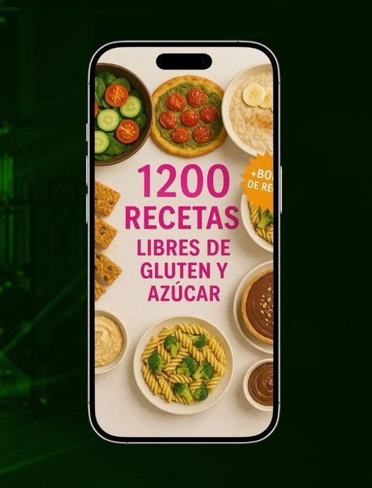 Libro +1200 Recetas Libres de Gluten y Azucar