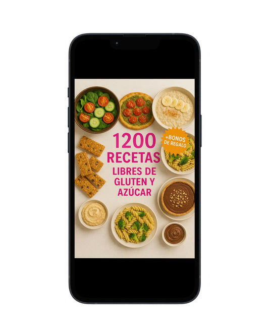 Libro +1200 Recetas Libres de Gluten y Azucar