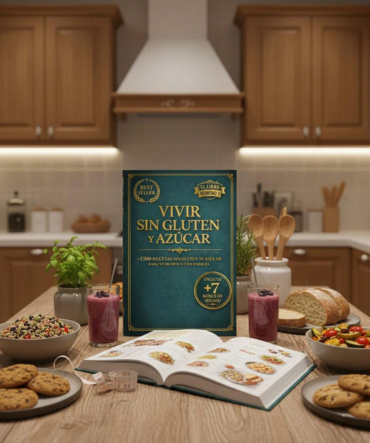 Vivir sin Gluten y Azúcar + 7 Bonos de Regalo 🎁